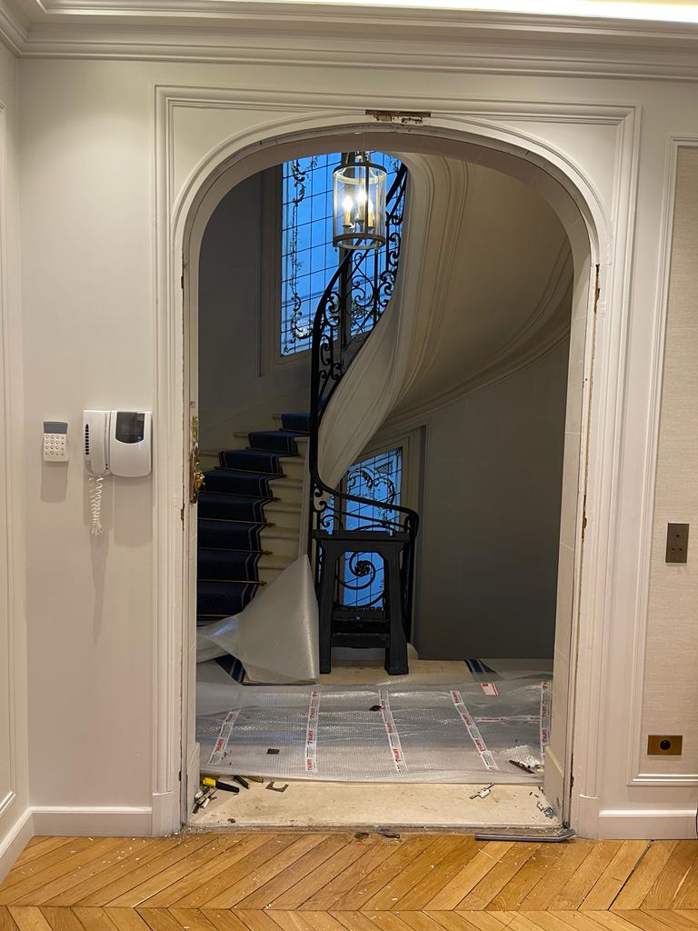 blindage porte en bois