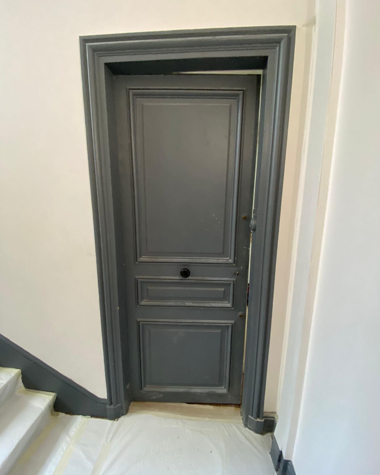 porte peinte et blindé - serrurier à paris